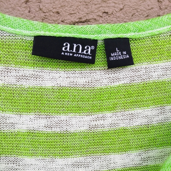 A.N.A. - LADIES SHORT SLEEVE TEE V-NECK STRIPED - Picture 3 of 8